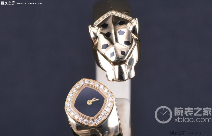 cartier卡地亚猎豹系列18k金腕表,cartier猎豹手镯腕表