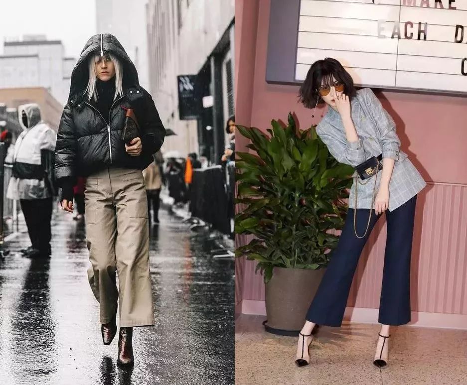 里面再穿条宽松阔腿裤也显瘦,能穿秋裤的阔腿裤推荐