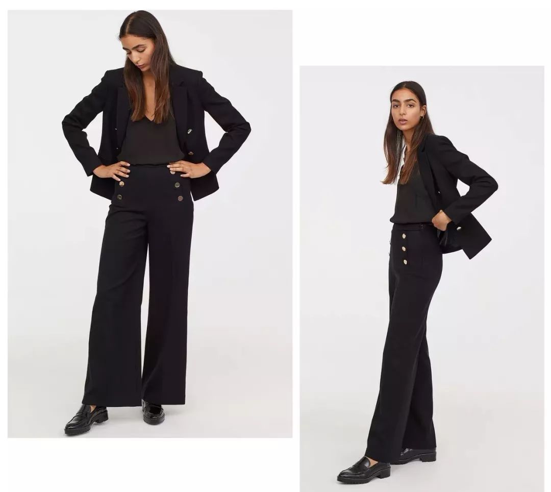 里面再穿条宽松阔腿裤也显瘦,能穿秋裤的阔腿裤推荐