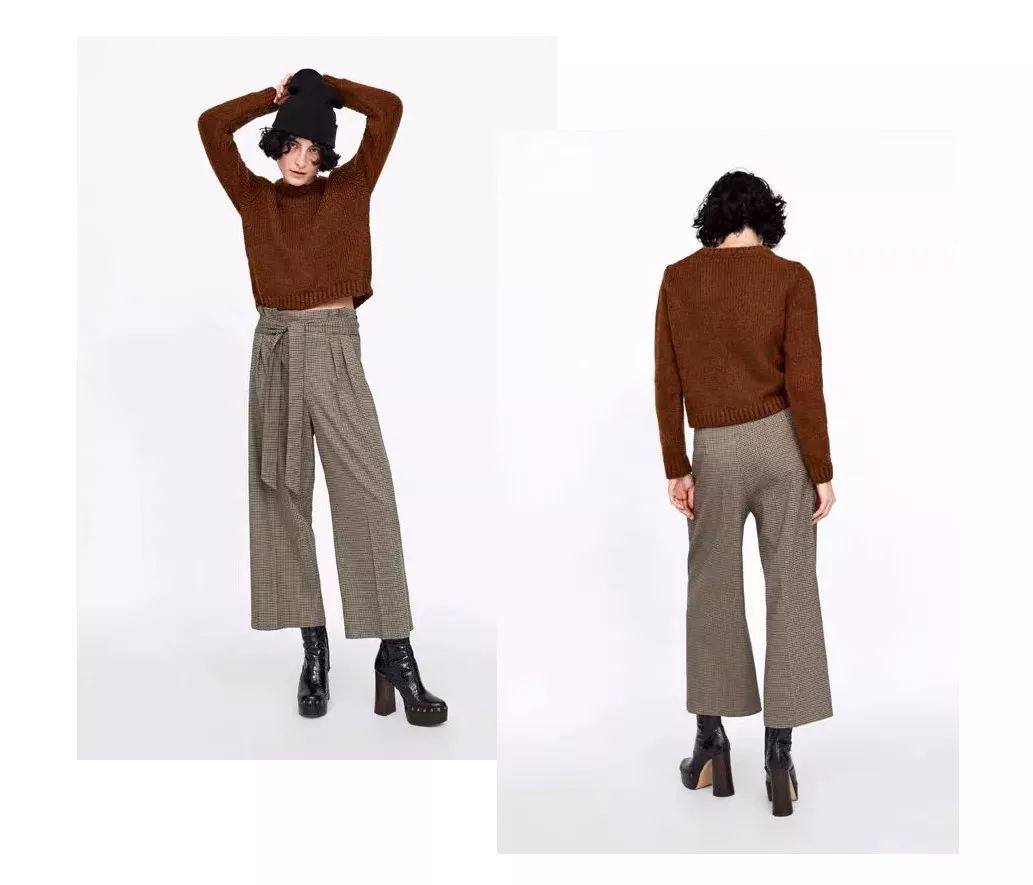 里面再穿条宽松阔腿裤也显瘦,能穿秋裤的阔腿裤推荐