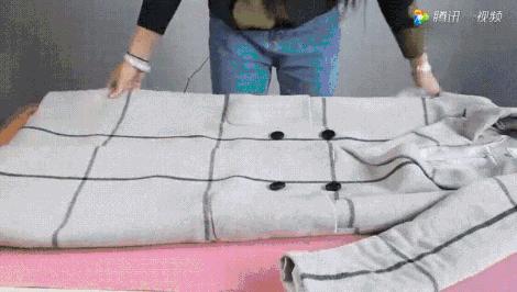 秋冬外套折叠收纳方法,阔腿裤的折叠方法秋冬