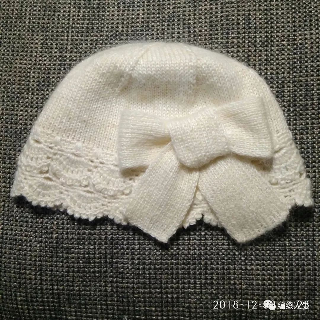 蝴蝶结花帽的编织教程,蝴蝶结花编织全教程