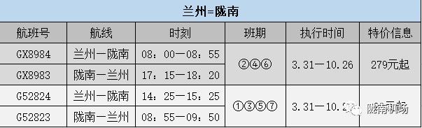 甘肃陇南市成县机场航班列表,陇南成县机场都有哪些航班