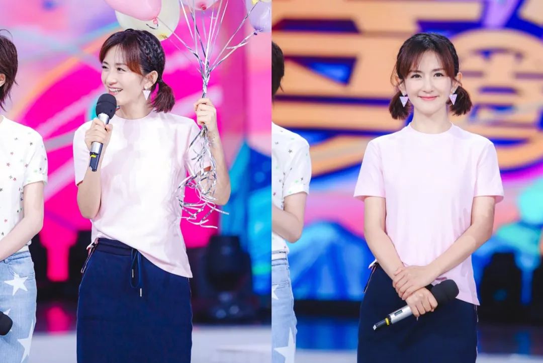 杨幂同款发型学生党双马尾,杨幂同款发型半扎双马尾