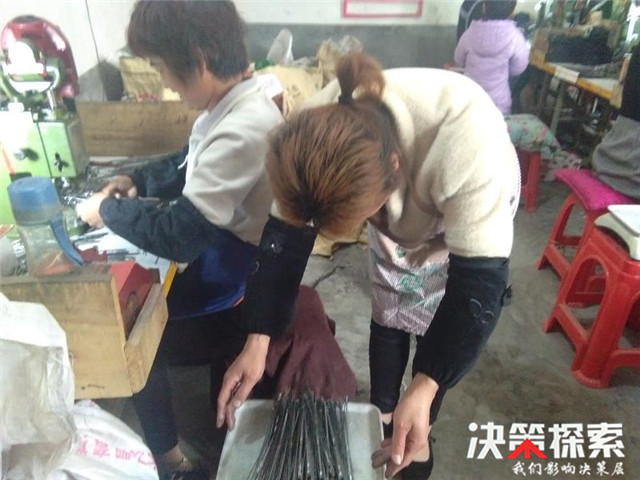 内乡县王店镇“兄妹情”建成了“伞称”加工车间带富了一方群众