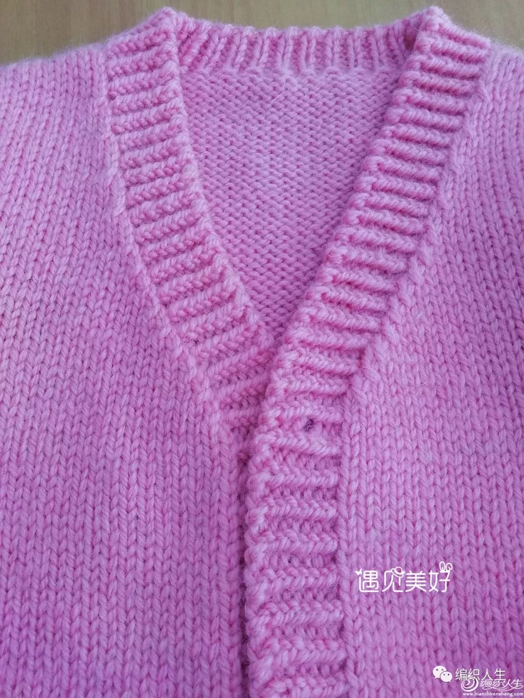 女童开衫毛衣洋气大方的编织教程,女童粗棒针毛衣编织开衫