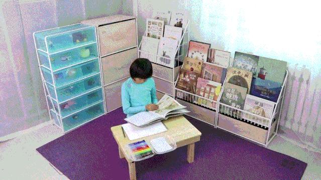 马卡龙书架+阅读地垫+阅读小桌，书香三连打造阅读角