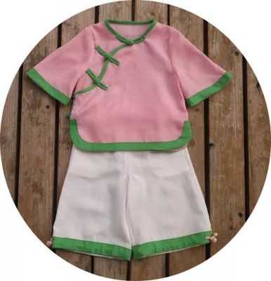 夏季改良中国风童装,改良版中式童装