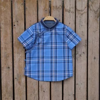 夏季改良中国风童装,改良版中式童装