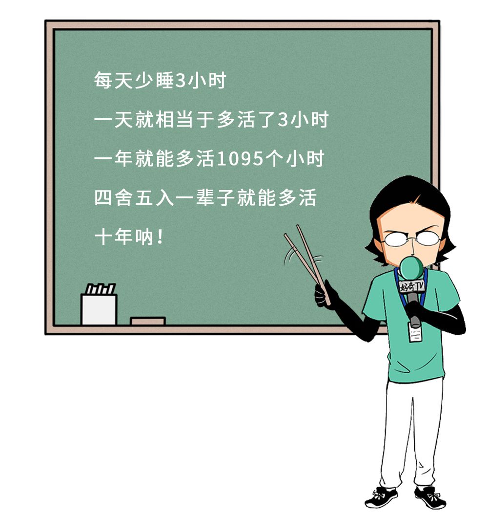 漫画科普：小剧场--熬夜时身体里在上演哪些好戏？