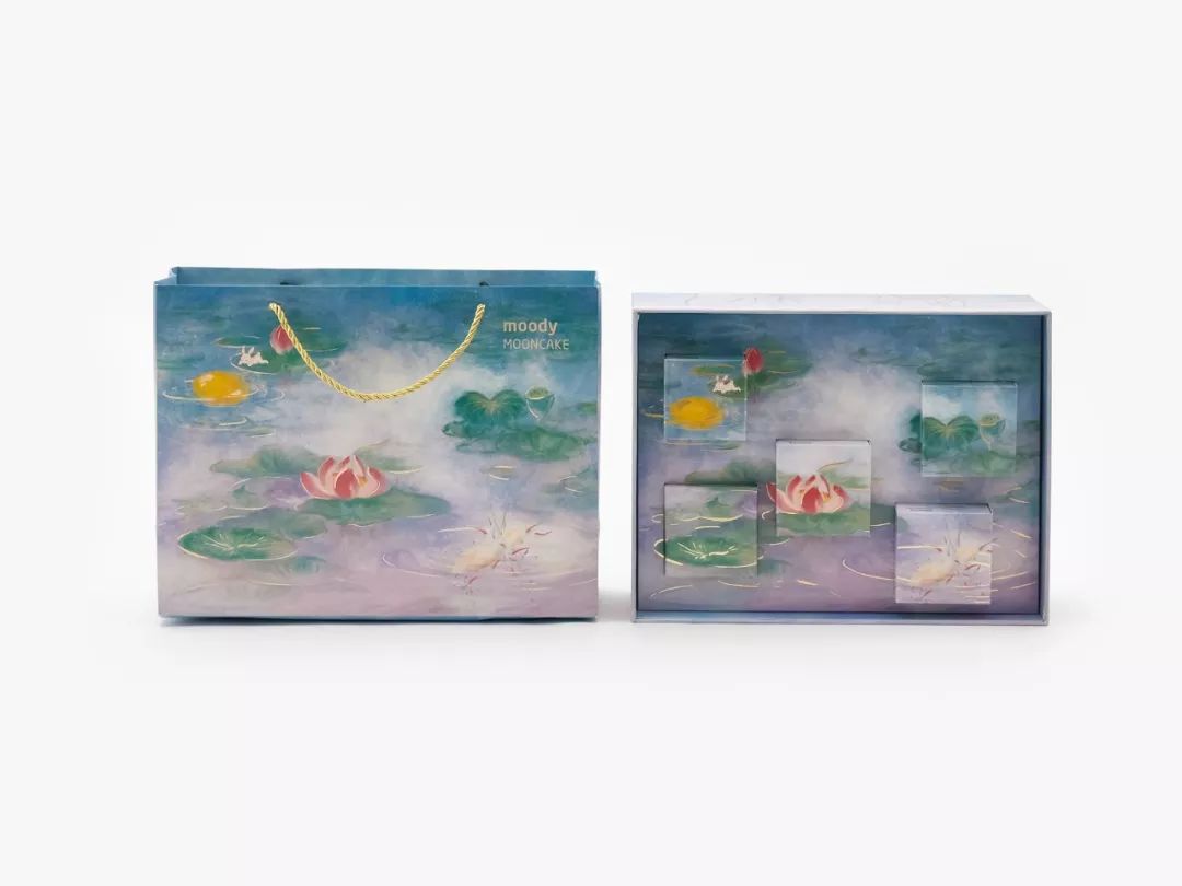 宫廷荷塘月色月饼,荷塘月色做成月饼