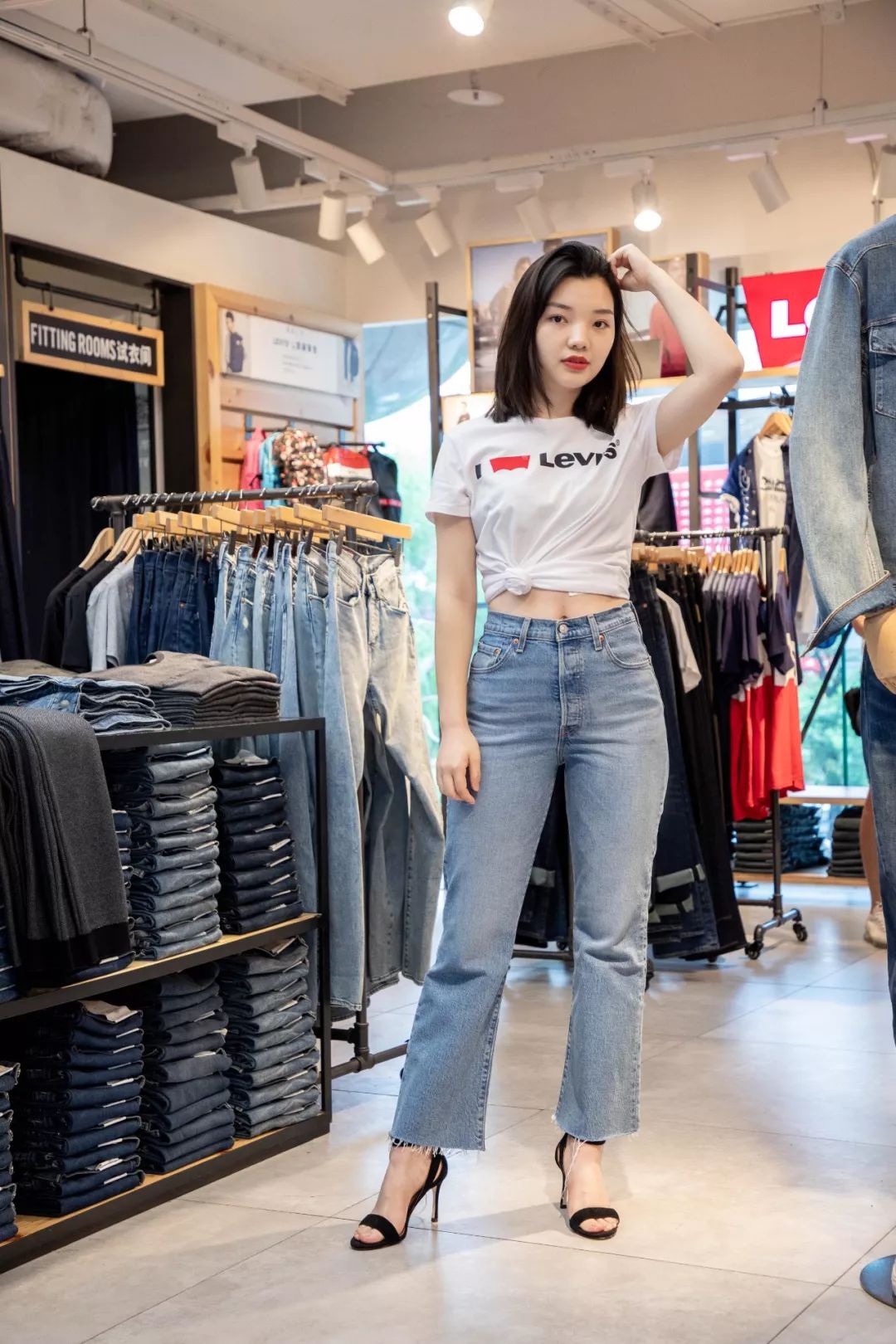 男显瘦显高修身弹力牛仔裤,加绒牛仔裤女款高腰显高显瘦直筒