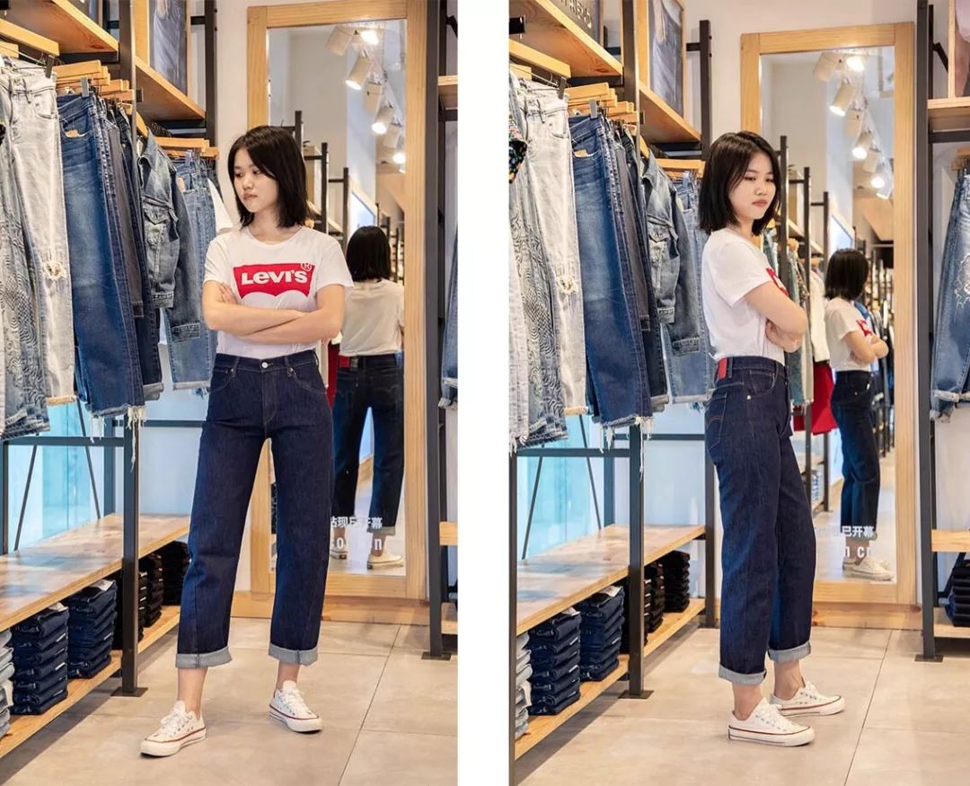 男显瘦显高修身弹力牛仔裤,加绒牛仔裤女款高腰显高显瘦直筒