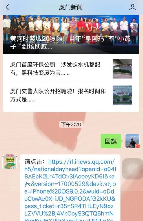 @虎门人，别再@微信官方了，现在就给你一面*旗国**