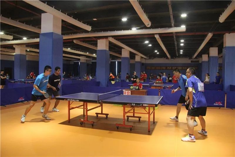 2023年白沙乒乓球杯比赛现场,迎国庆节乒乓球友谊赛赛事名称