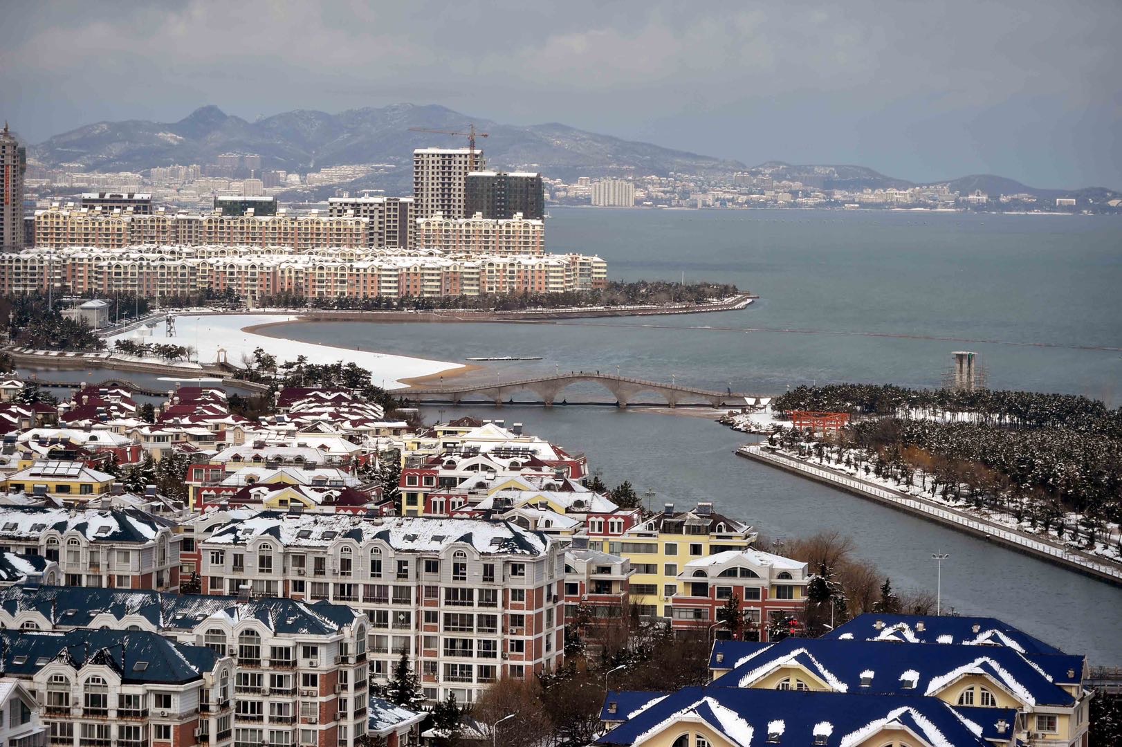 威海全城风景,威海落日美景