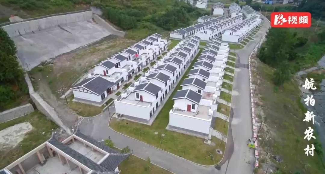 新农村新面貌航拍超清,航拍美丽乡村绿色田园