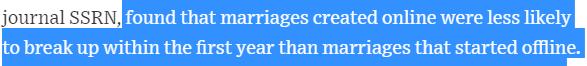 新研究为交友app正名：线上交友能让婚姻更稳定！丨双语晨读