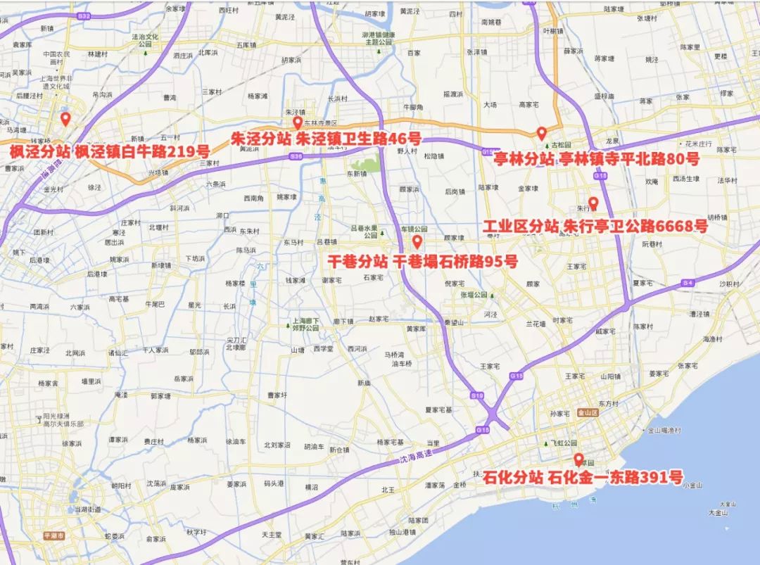 闵行全区最新地图,闵行各镇地图
