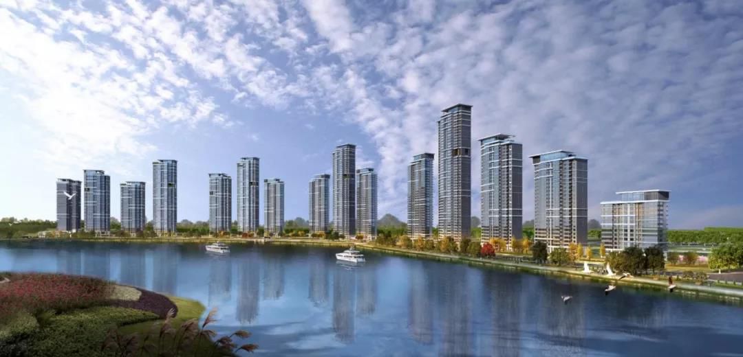 天府中央商务区楼盘,成都天府新区河畔新世界一期实景