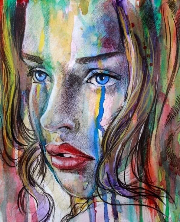 怎样用水彩画出手绘的色彩,水彩画特殊技法朦胧感