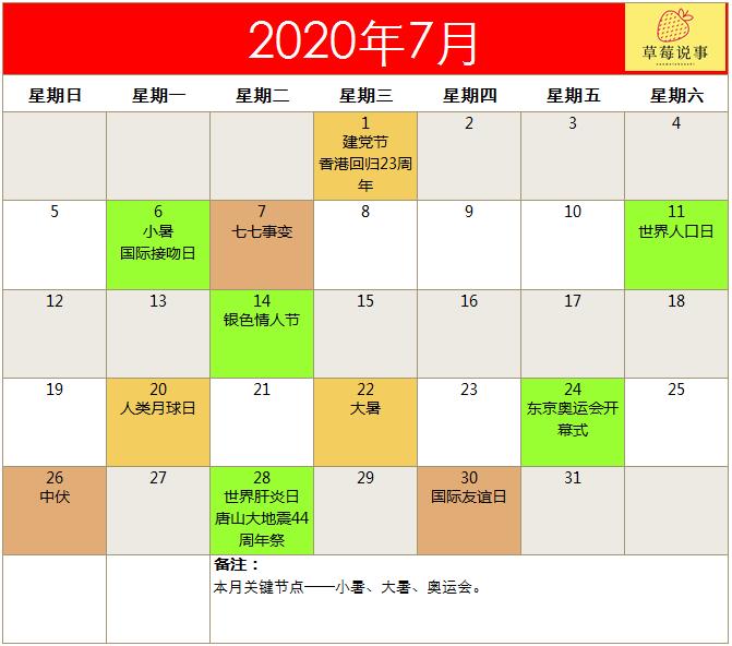 2022全年营销日历火热出炉,2020全年营销日历来了