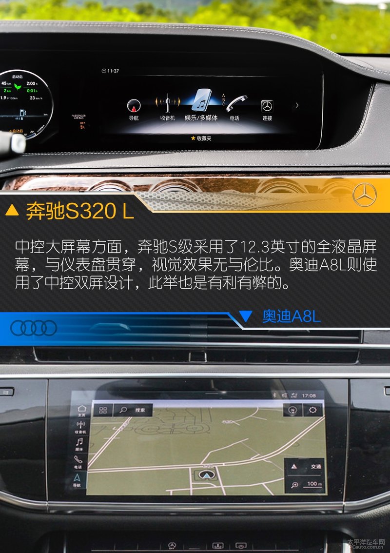 奔驰s350l对比奥迪a8l,奔驰s300l和奥迪a8哪个好