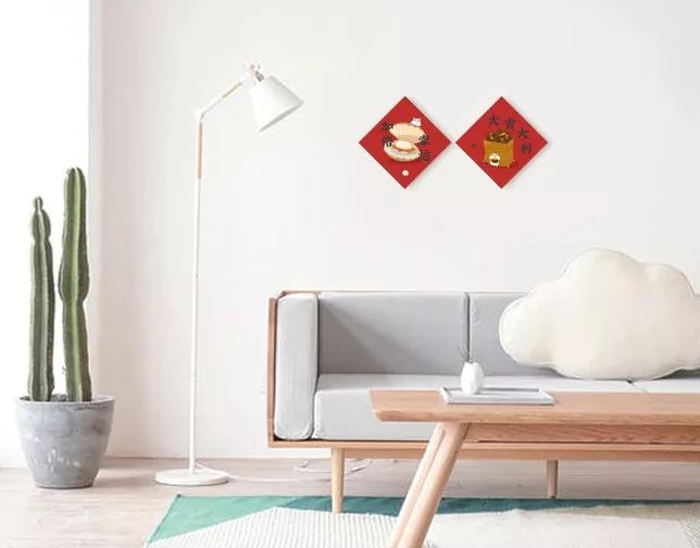 贴春联擦亮亮丽底色,适合贴家门口的春联