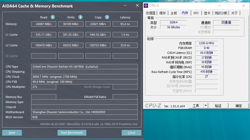电脑国产兆芯kx-6740ma处理器,国产处理器kx-u6780a