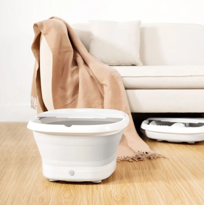 可以加热带按摩的洗脚盆,全自动折叠按摩洗脚盆