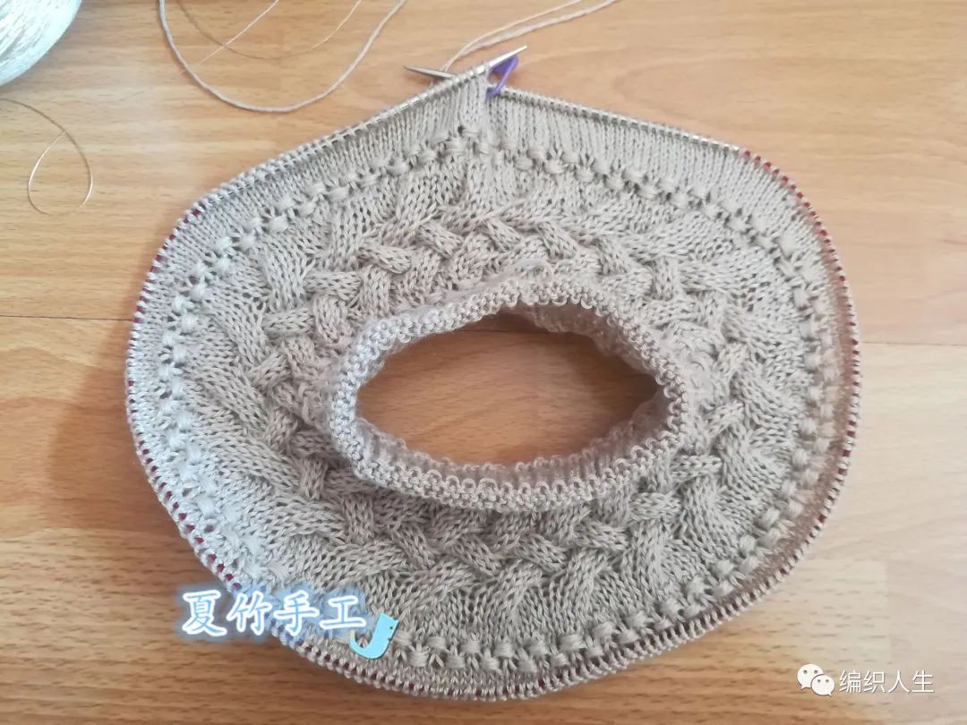 女士棒针斑马图案长袖套头毛衣,棒针套头毛衣从下往上织款式图解