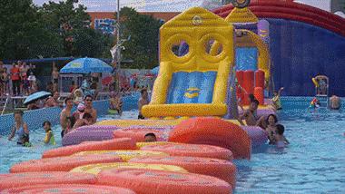 菏泽门票9.9元水上乐园,山东菏泽万象城水上乐园