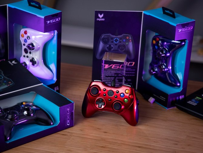 雷柏v600s手柄,d6拉伸游戏手柄测评