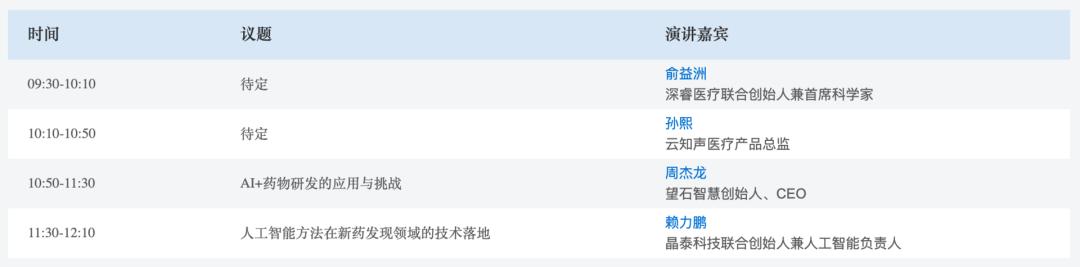 重磅日程公布！与百名大咖在线交流技术，2天20个AI论坛不可错过