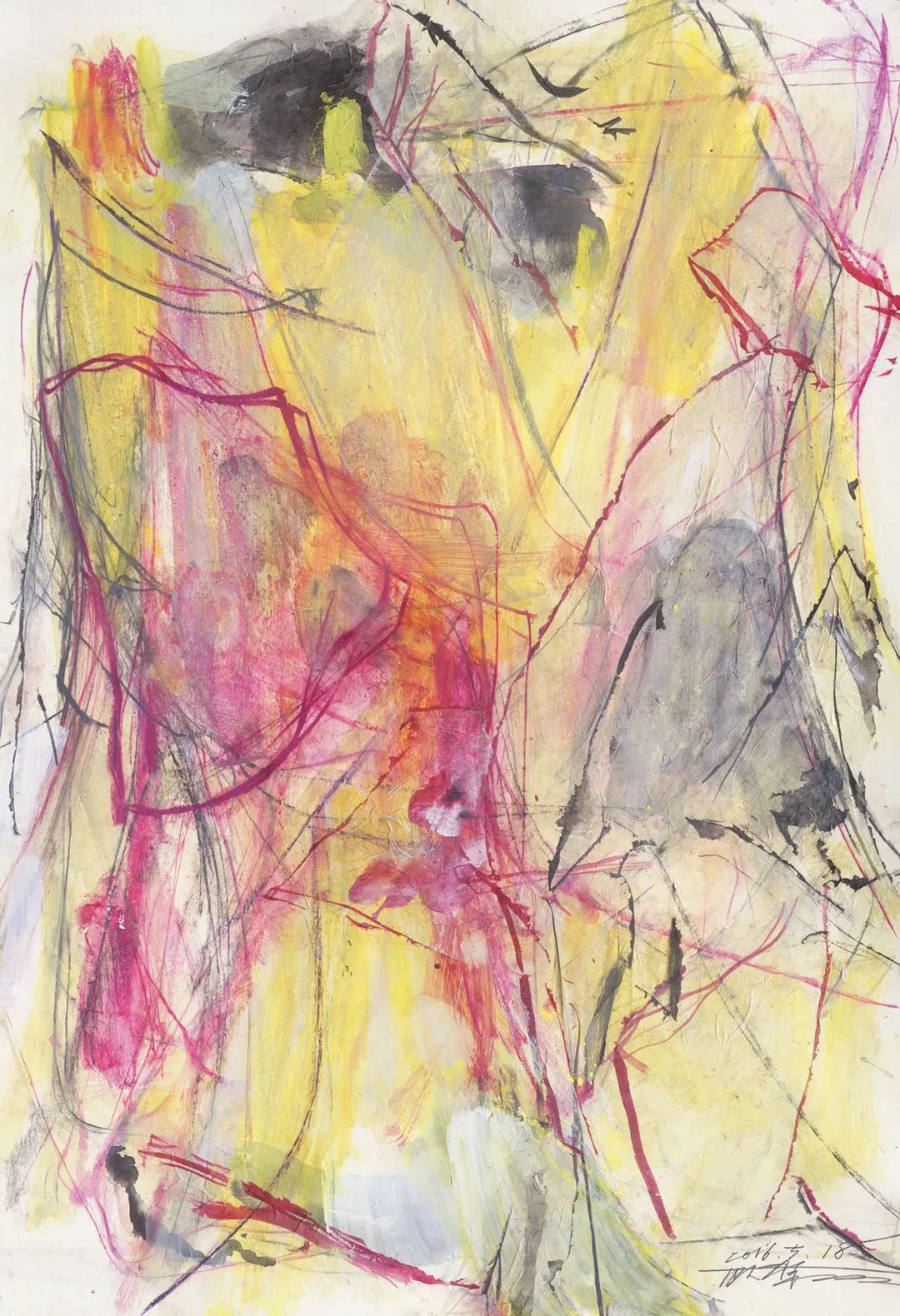 第一届“央美抽象高研班”即将启动|部分入选学员赴孟禄丁等导师工作室参观访问