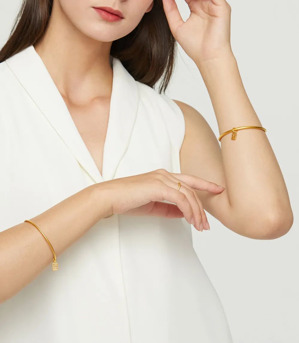 古法黄金手链珐琅彩,乾隆黄金手链