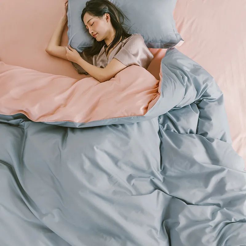 水星家纺纯棉亲肤四件套,纯棉四件套亲肤棉简单