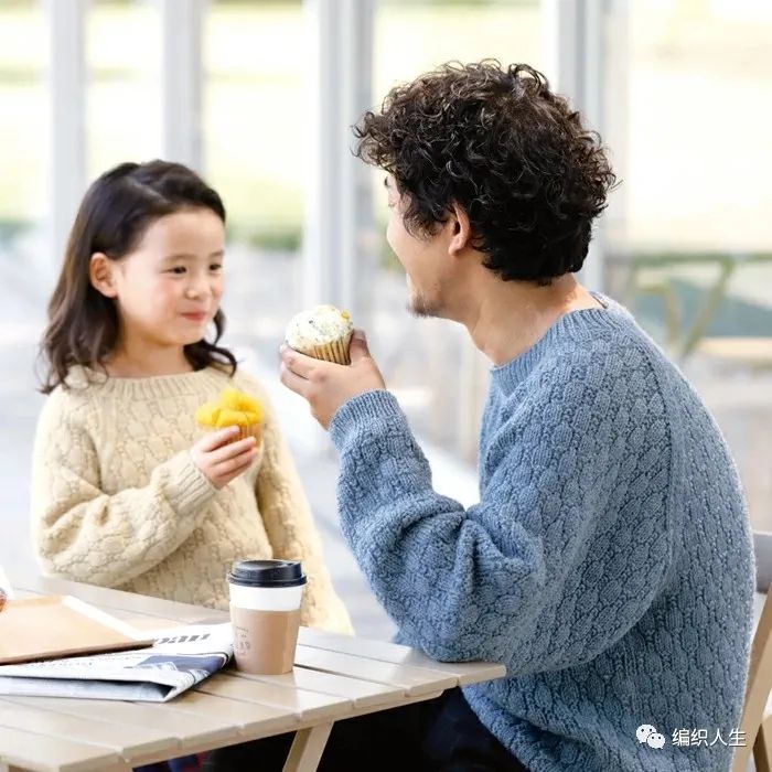 编织上衣搭配推荐,新手亲子装毛衣教程