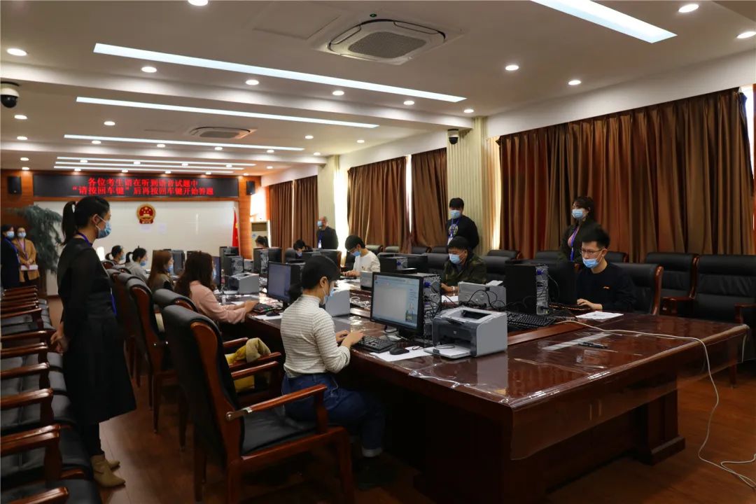 佳法资讯|佳木斯法院系统公开招聘聘用制书记员计算机打字测试工作顺利进行