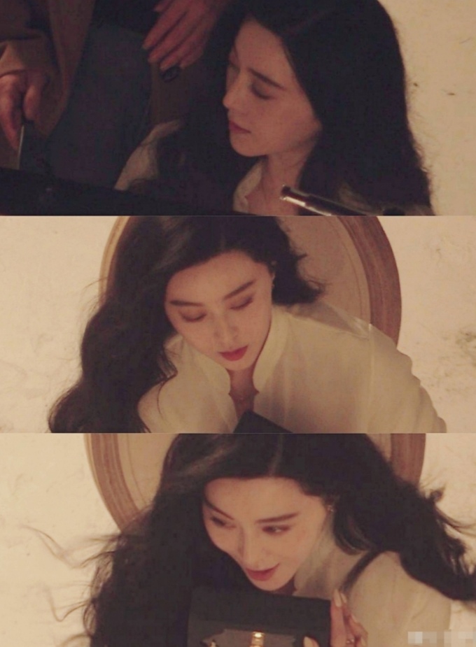 范冰冰惊艳的拍照,范冰冰晒自拍露出无名指戒指