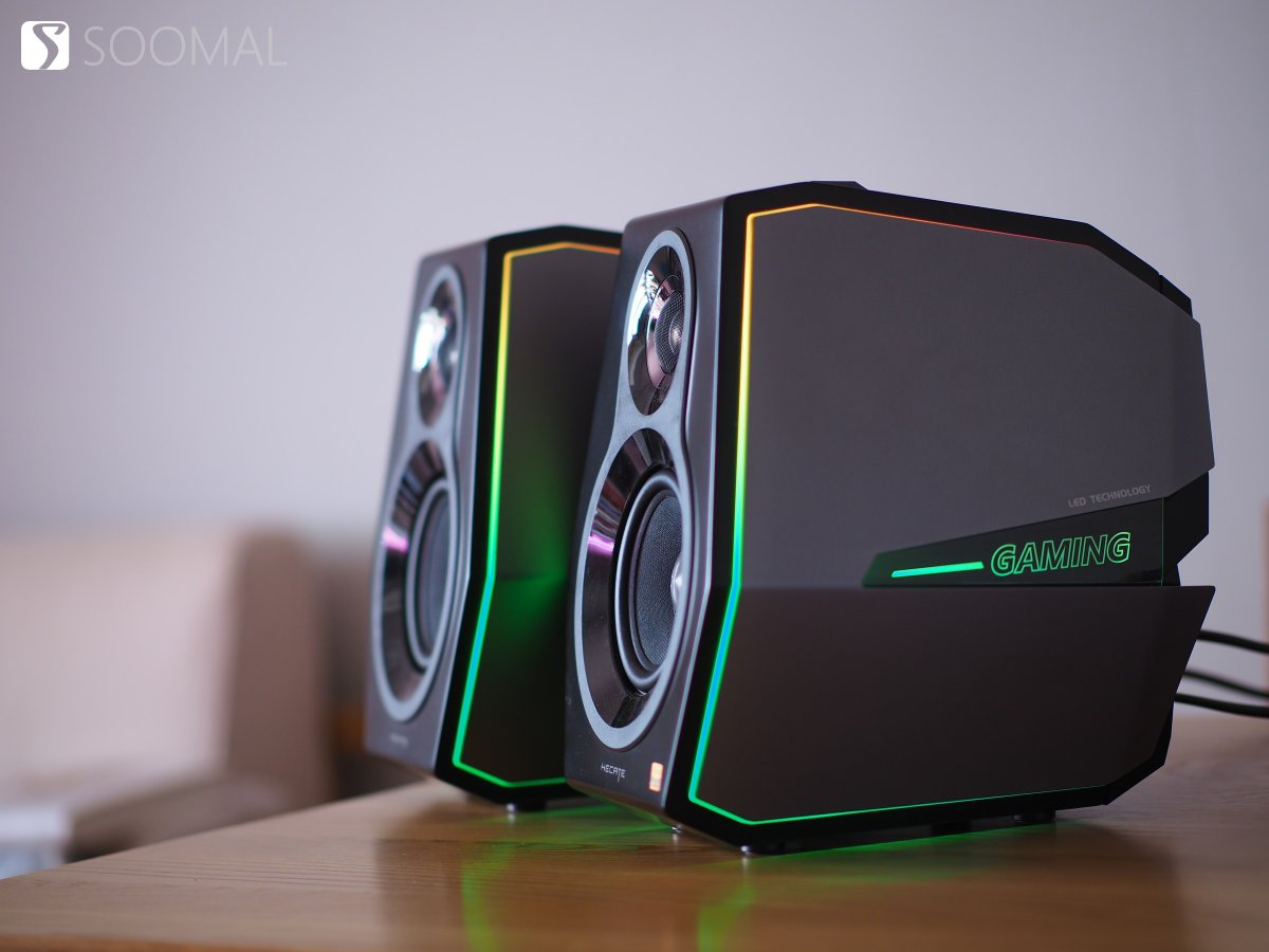 漫步者HECATEG5000红色音响,漫步者HECATE电竞游戏系列音箱