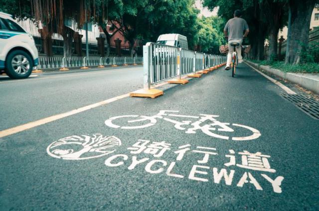 荔园路有新变化！打造“机非共板”特点示范路