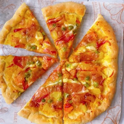 懒人制作披萨不用芝士,自制好玩的可口美味的披萨