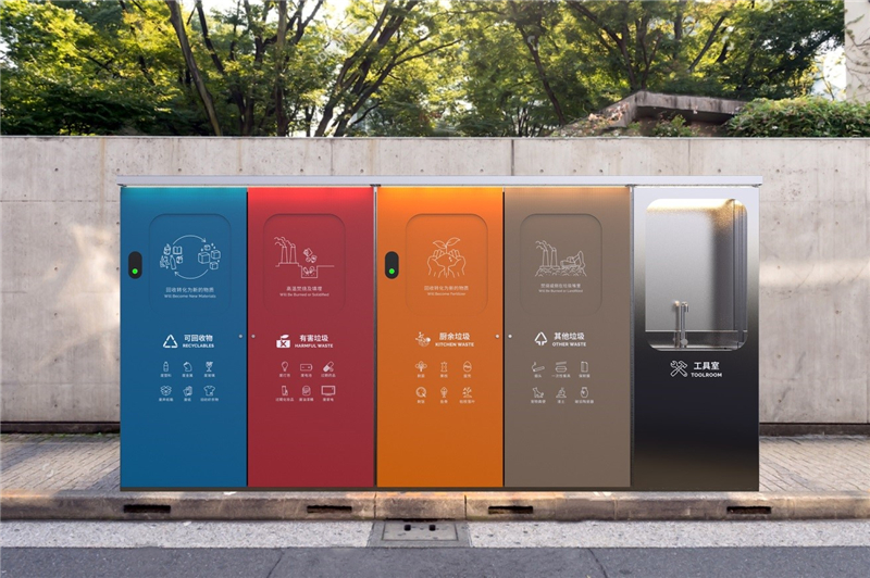 垃圾分类垃圾箱设计,比较好的垃圾分类箱设计