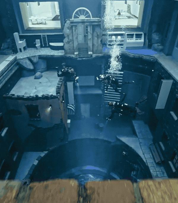 迪拜最深潜水池有鱼吗,世界最深的潜水池怎么去