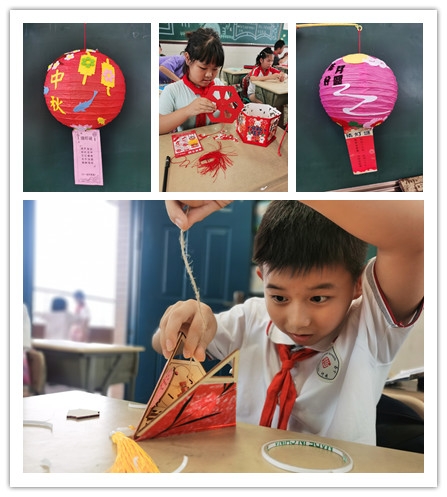 小学中秋节制作花灯主题活动,巧手花灯迎中秋