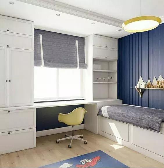 1.6米带转角书桌带书架书柜一体,2021书桌书柜衣柜一体效果图简约