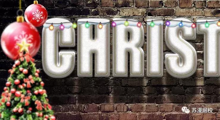 ps制作圣诞宣传卡片,ps圣诞节海报雪花效果