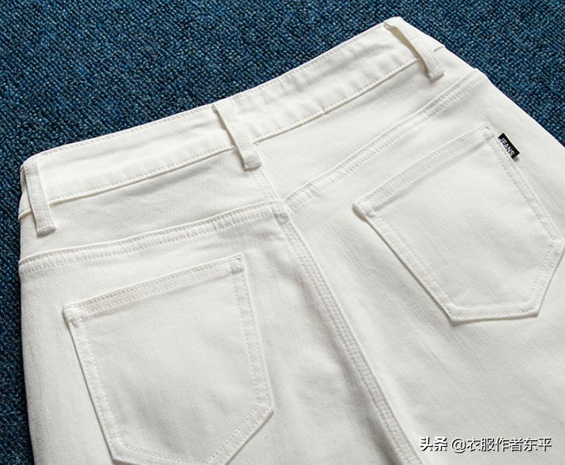 宽松大码牛仔裤裁剪,直筒裤牛仔裤的裁剪