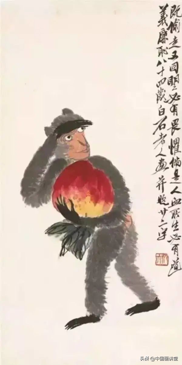 国画猴子入门教学,国画猴子简单的画法